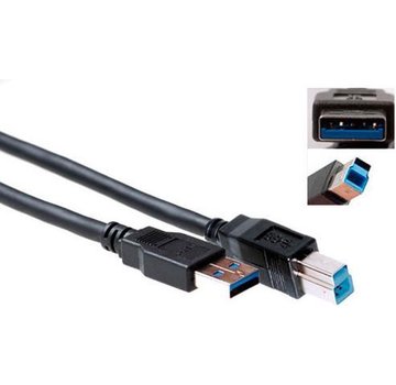 Advanced Cable Technology - USB 3.0 A Male naar USB 3.0 B Male - 1 m