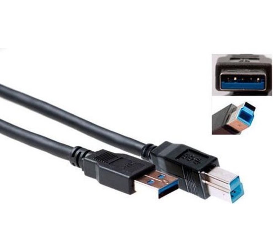 Advanced Cable Technology - USB 3.0 A Male naar USB 3.0 B Male - 1 m
