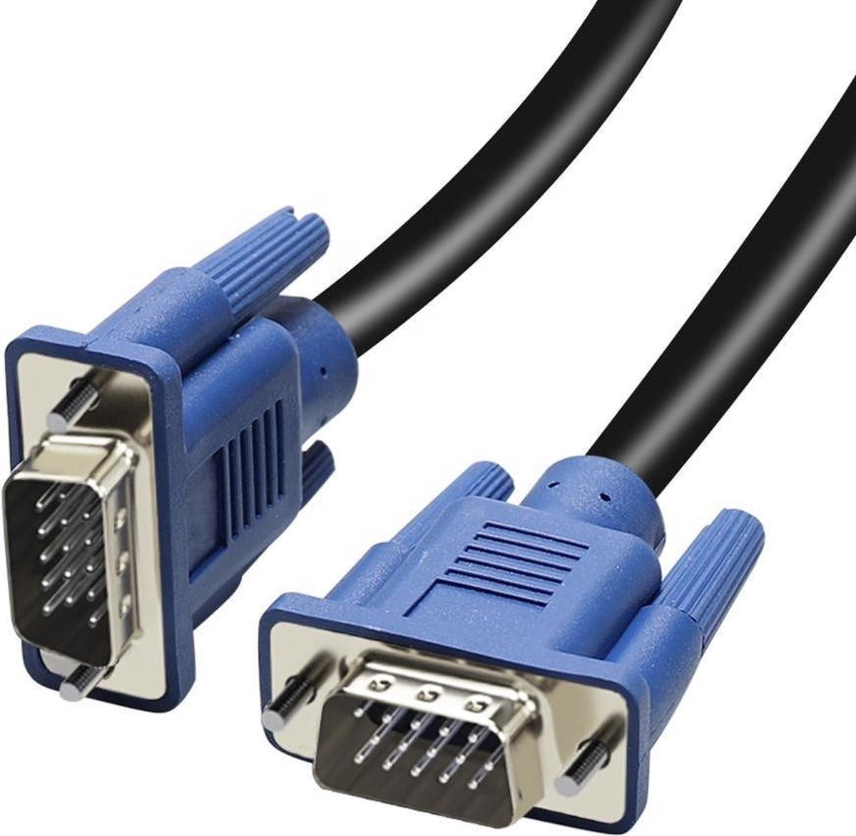 overhandigen cliënt verfrommeld Dolphix VGA monitor kabel / zwart - 1,5 meter - Pcman