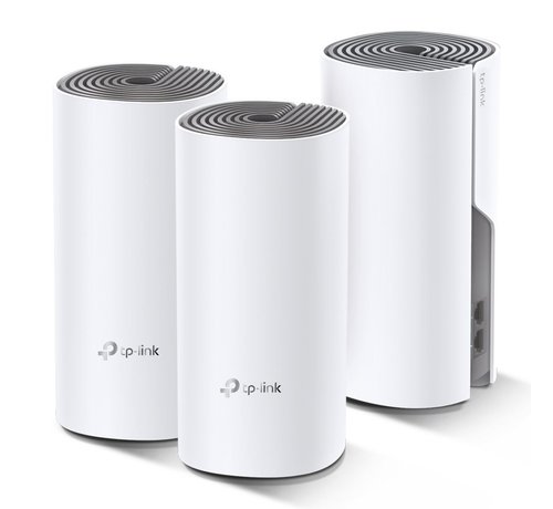 TP-Link TP-LINK Deco E4 (3-pack) Dual-band (2.4 GHz / 5 GHz) Wi-Fi 5 (802.11ac) Wit, Grijs 2 Intern