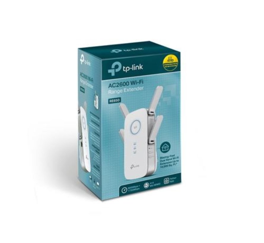 TP-LINK RE650 Netwerkzender Wit 10, 100, 1000 Mbit/s