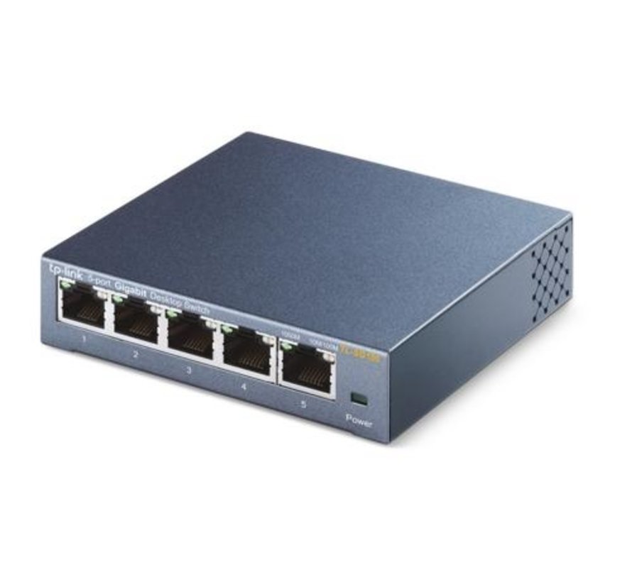 TL-SG105 | Unmanaged Switch | 5 Poorten | Gigabit Ethernet (10/100/1000 Mbps) | Zwart