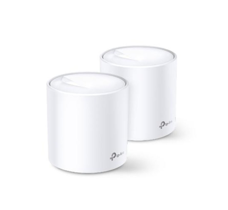Deco X20 (2-pack) | Dual-band WiFi 6 Mesh Router | Gigabit Ethernet | AX1800