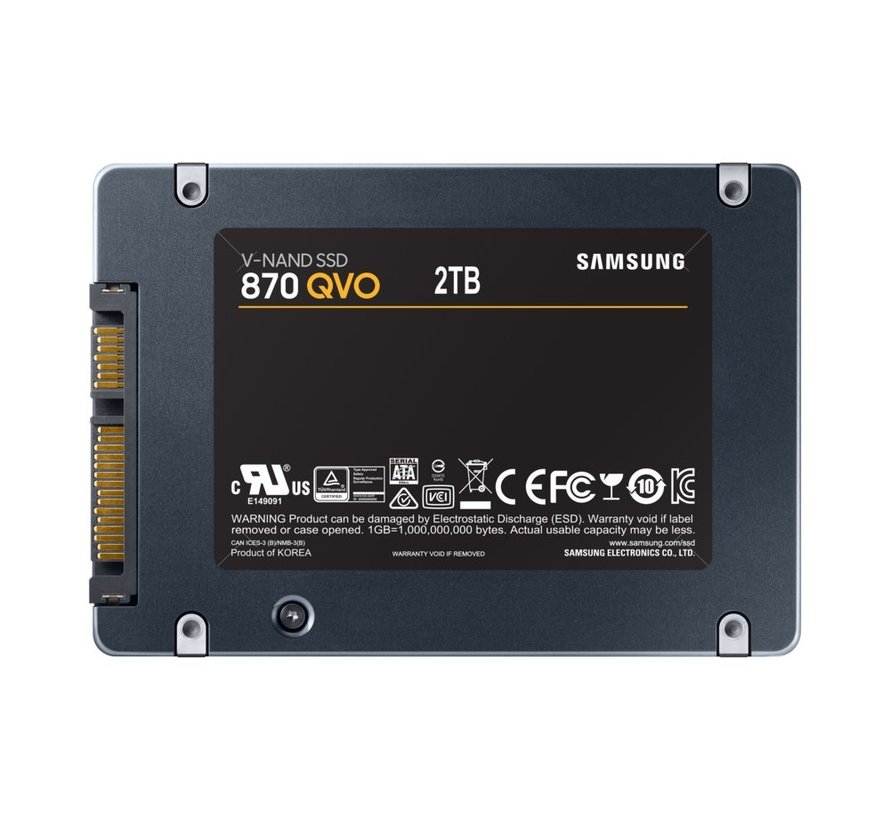 870 QVO | 2TB SATA SSD | 2.5'' | 560MB/s Lezen | 530MB/s Schrijven