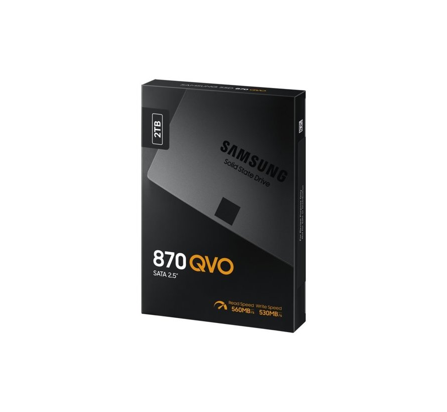 870 QVO | 2TB SATA SSD | 2.5'' | 560MB/s Lezen | 530MB/s Schrijven