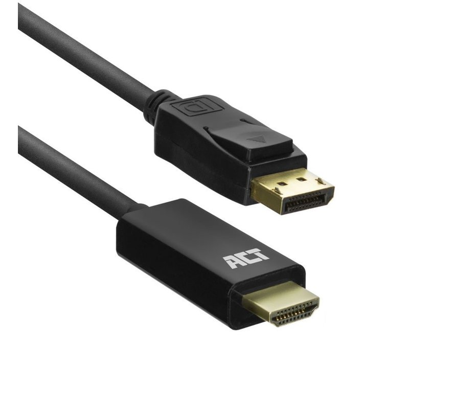 AC7550 video kabel adapter 1,8 m DisplayPort HDMI Type A (Standaard) Zwart