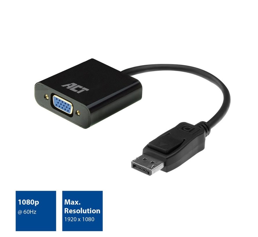 AC7515 DisplayPort naar VGA Adapter | Female | Zip Bag