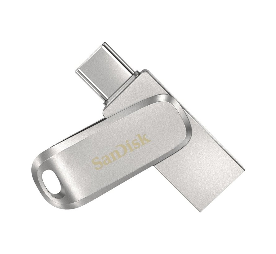SanDisk Ultra Dual Drive | 1TB USB-C 3.2 & USB-A 3.2 Flash Drive | Roestvrijstaal