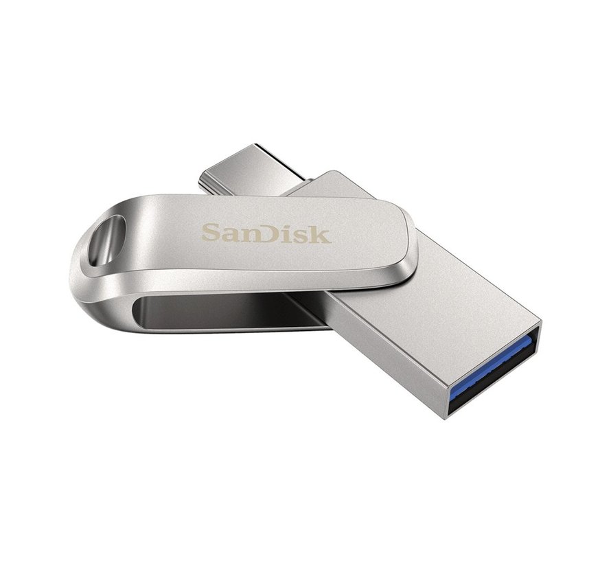 SanDisk Ultra Dual Drive | 1TB USB-C 3.2 & USB-A 3.2 Flash Drive | Roestvrijstaal