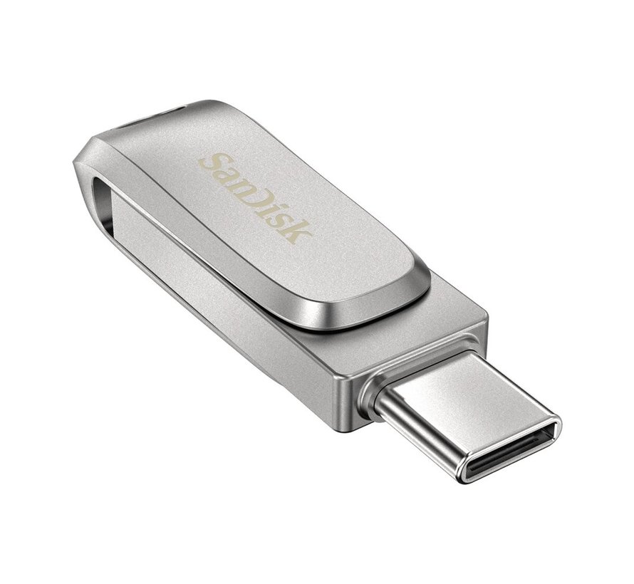 SanDisk Ultra Dual Drive | 1TB USB-C 3.2 & USB-A 3.2 Flash Drive | Roestvrijstaal