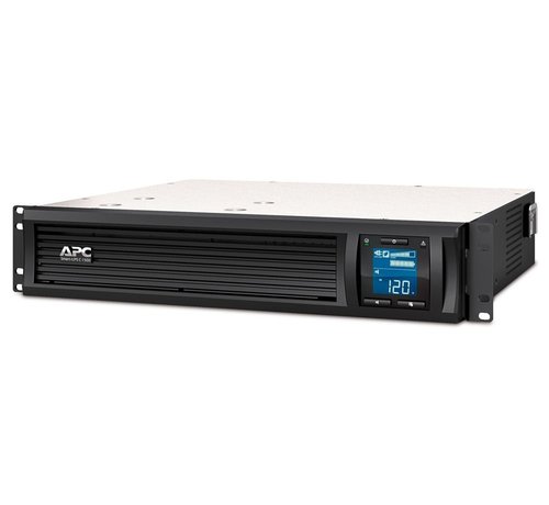 APC Smart-UPS C SMC1500I-2UC | 1500 VA / 900 W | 2U Rackmount | 4x IEC C13 Stopcontacten | Zuivere Sinusgolf | AVR Spanningsregeling | LCD-scherm | Sm