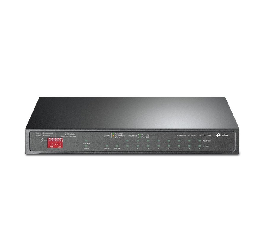 TL-SG1210MP | 10-Poorts Gigabit Desktop Switch | 8x PoE+ | Unmanaged