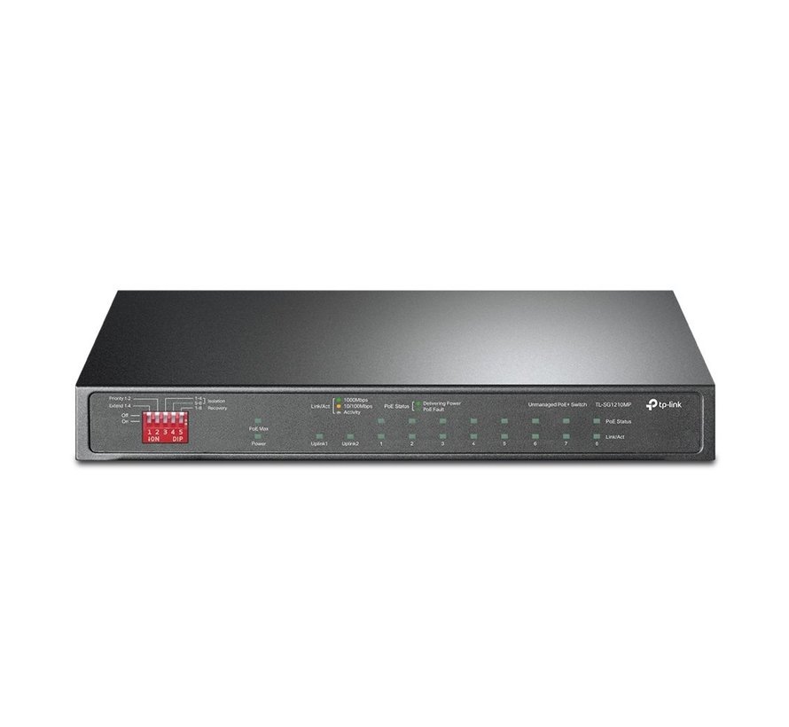 TL-SG1210MP | 10-Poorts Gigabit Desktop Switch | 8x PoE+ | Unmanaged