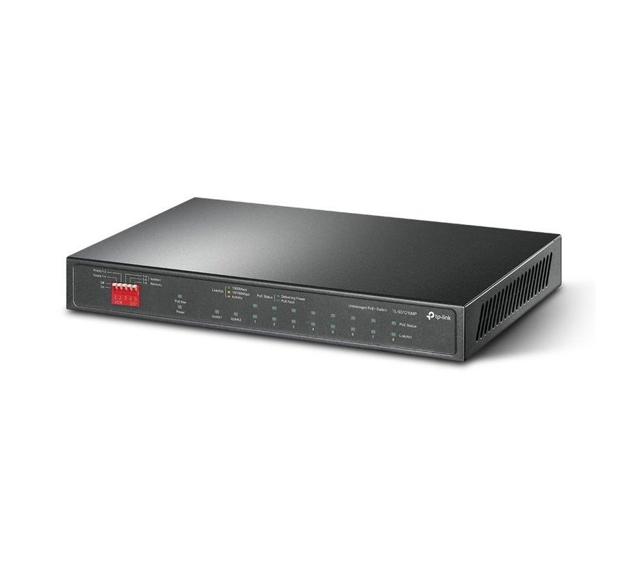 TL-SG1210MP | 10-Poorts Gigabit Desktop Switch | 8x PoE+ | Unmanaged