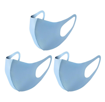 Pcman  3x mondkapjes wasbaar blauw