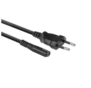 ACT AC3300 | Elektriciteitssnoer | 1,5 Meter | CEE7/16 naar C7 Stekker | Zwart