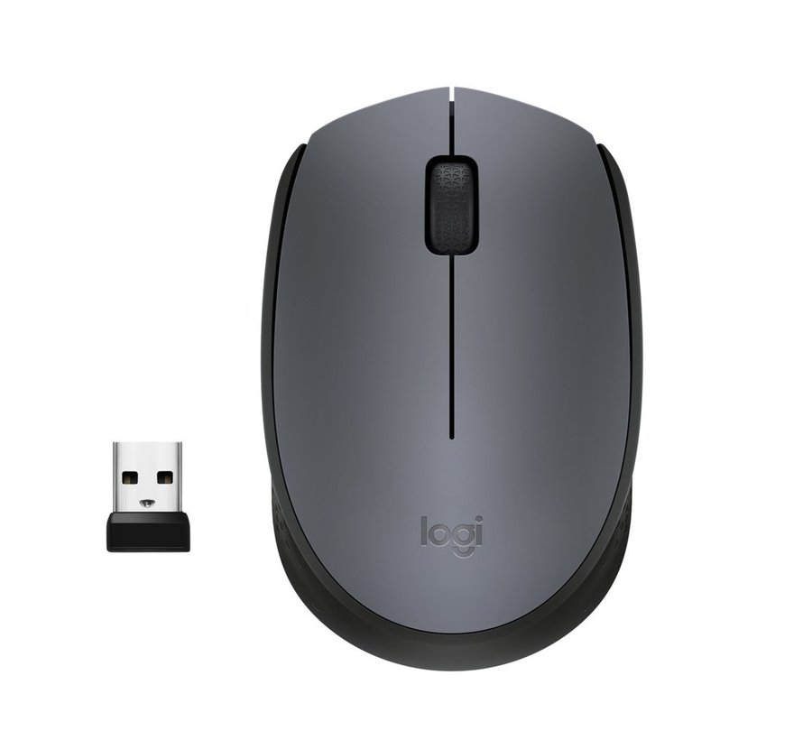 M170 | Draadloze Muis | Links- en Rechtshandig | RF | 1000 DPI | Grijs