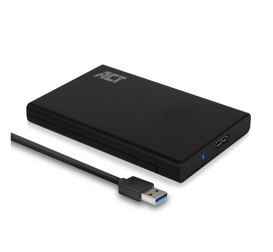 AC1215 behuizing voor opslagstations HDD-/SSD-behuizing Zwart 2.5"