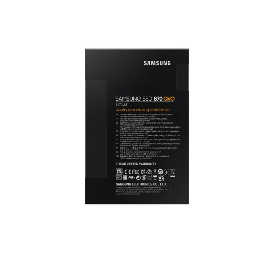 870 QVO | 4TB SATA SSD | 2.5'' | 560MB/s Lezen | 530MB/s Schrijven