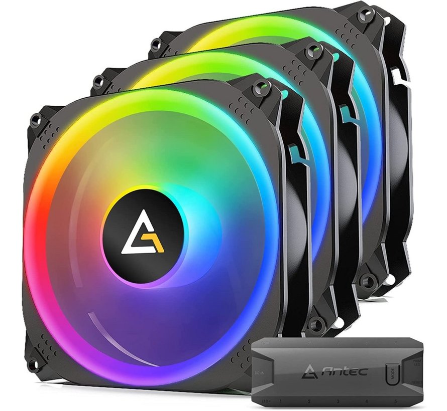 Prizm 120 3+C Case FAN 120MM / GAMING +3xFAN+Cont/ RGB