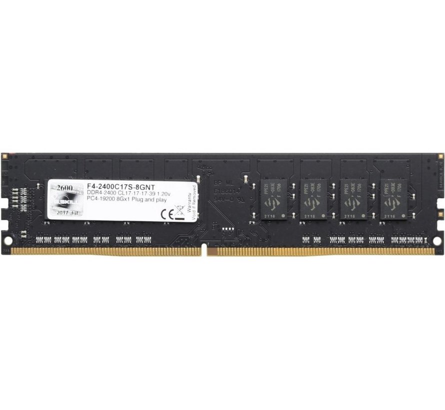 G.Skill Value | 1x8GB DDR4 | 2400MHz | DIMM | CL17 | Geheugenmodule | RAM