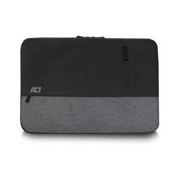 ACT Urban notebooktas 35,8 cm (14.1") Opbergmap/sleeve Zwart, Grijs