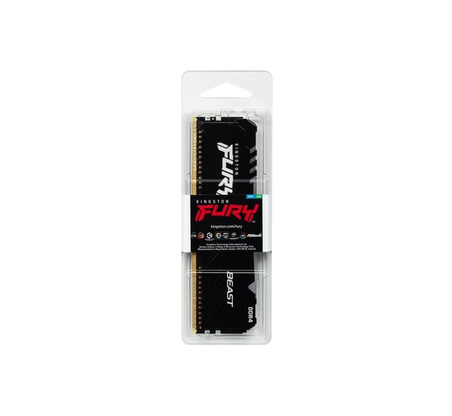 Fury Beast RGB | 1x32GB DDR4 | 2666MHz | DIMM | CL16 | Geheugenmodule | RAM