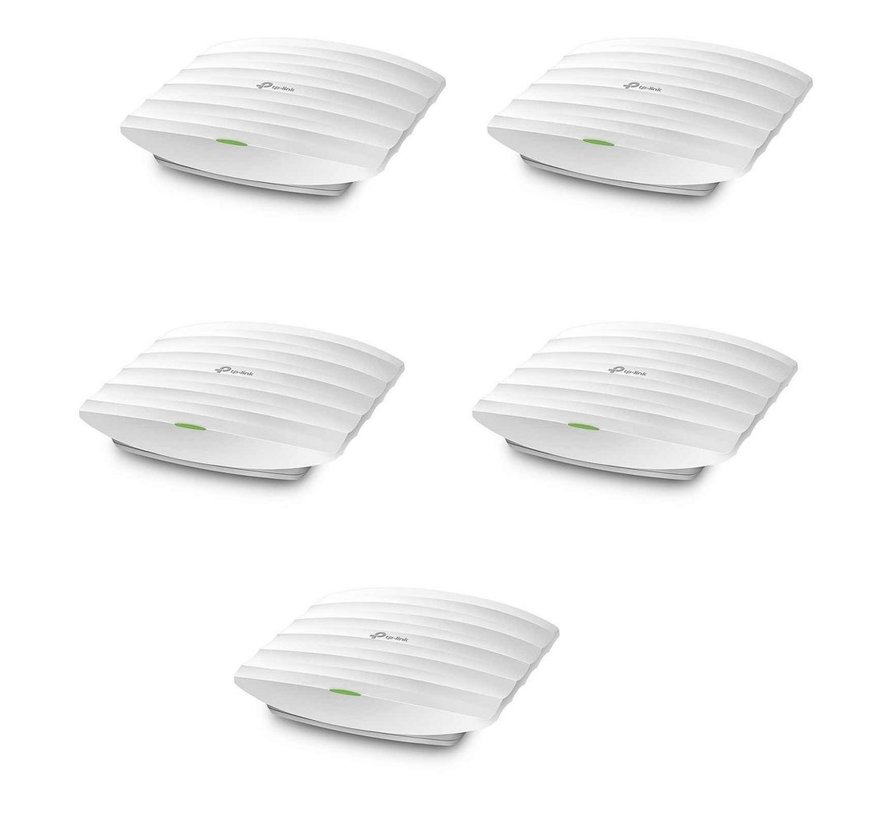 Omada EAP245 Access Point (5 Pack) | Wifi 5 | Power over Ethernet (PoE) | 1750 Mbit/s | Inclusief Plafond- en Muurmontagebeugel