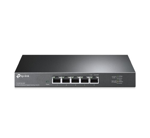 TP-Link TL-SG105-M2 | 5-Poorts Multi-Gigabit Ethernet Switch | Unmanaged | Zwart