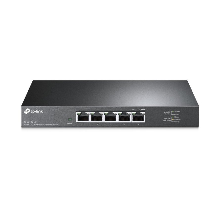 TL-SG105-M2 | 5-Poorts Multi-Gigabit Ethernet Switch | Unmanaged | Zwart