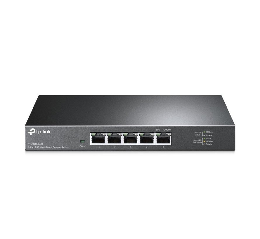 TL-SG105-M2 | 5-Poorts Multi-Gigabit Ethernet Switch | Unmanaged | Zwart