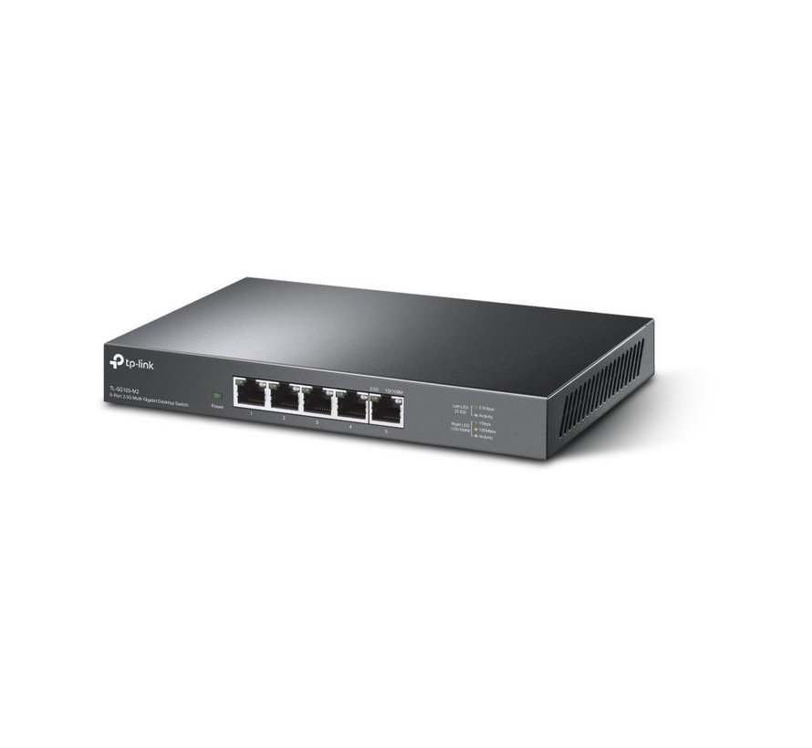 TL-SG105-M2 | 5-Poorts Multi-Gigabit Ethernet Switch | Unmanaged | Zwart