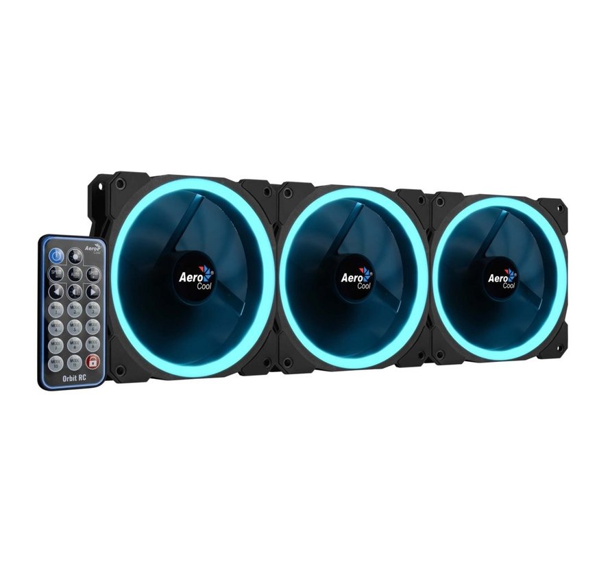 Orbit RC ARGB 3 Pack | 120mm Case Fans met Remote Control