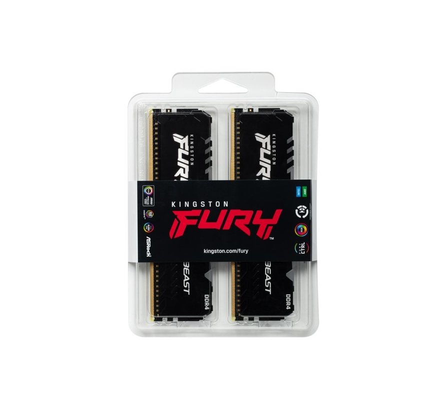 MEM  Fury Beast 64GB (2X32) DDR4 DIMM 3200MHz / RGB
