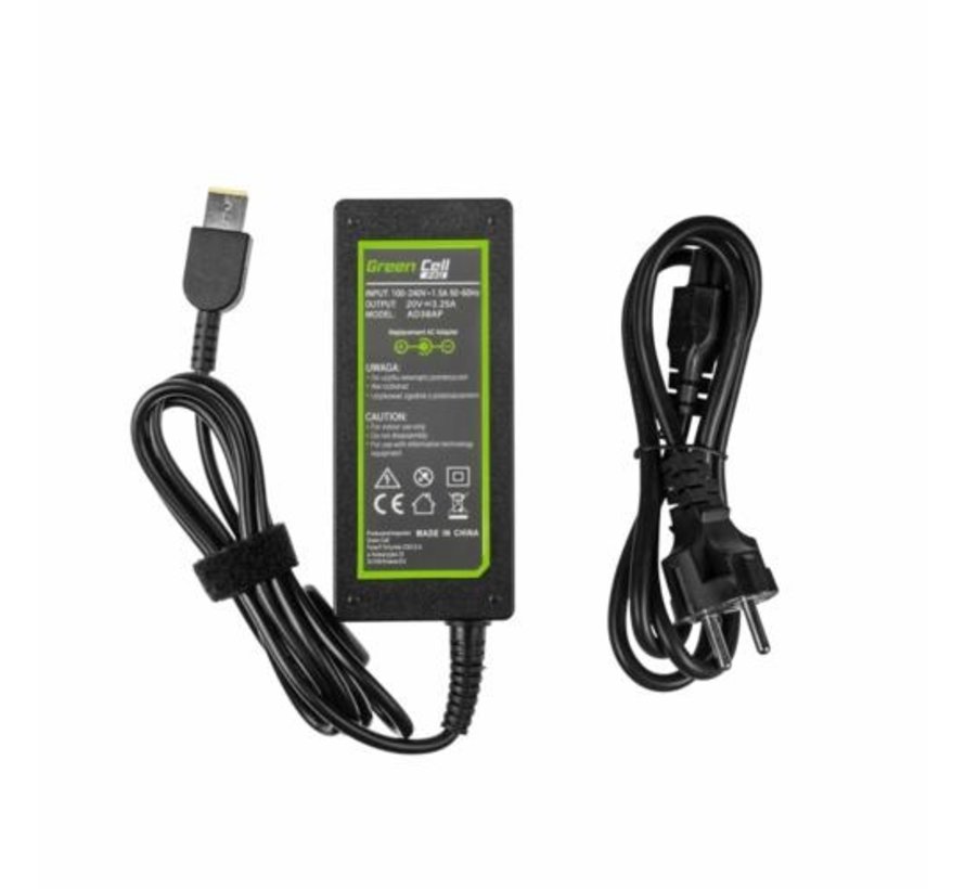 Green Cell AD38AP | Laptoplader | 65W | 3.25A | 20V