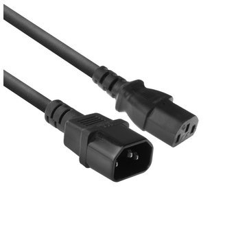 ACT AC3315 electriciteitssnoer Zwart 1,8 m C13 stekker C14 stekker