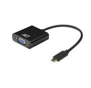 ACT AC7300 video kabel adapter 0,15 m USB Type-C VGA (D-Sub) Zwart