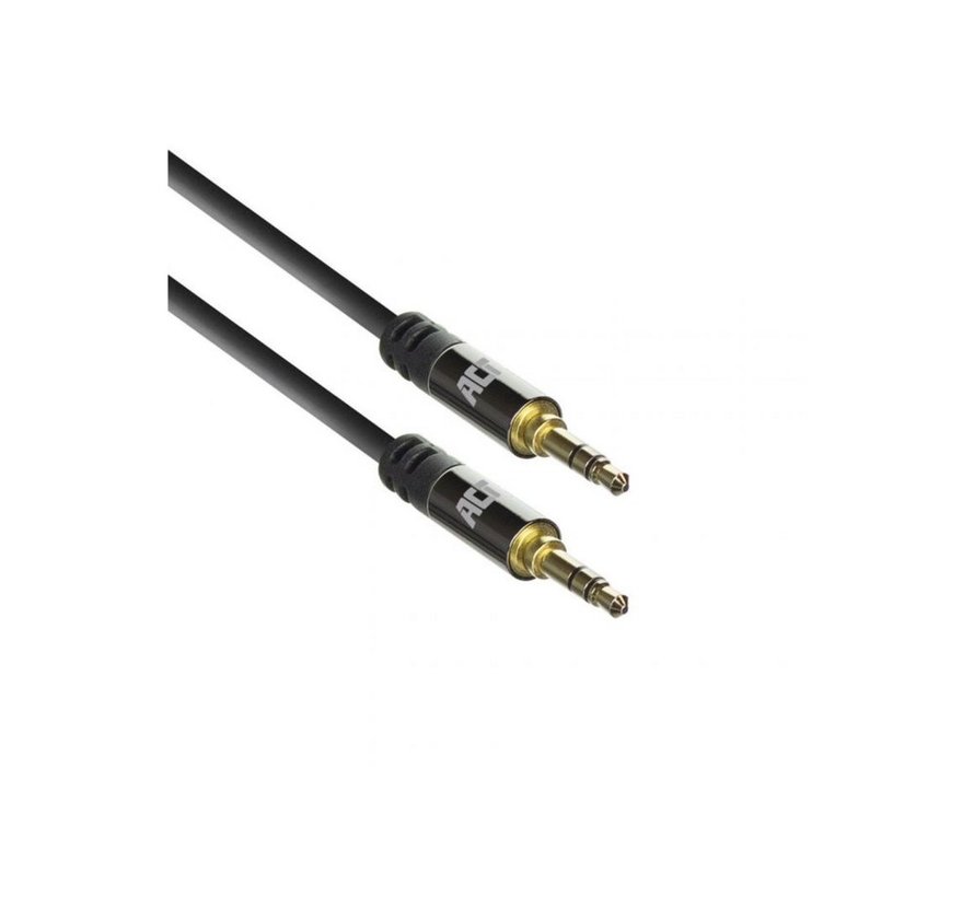 AC3610 | 3.5mm Audiokabel | 1,5 Meter | Stereo Jack naar Jack | Zwart