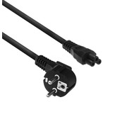 ACT AC3310 | Elektriciteitssnoer | 2 Meter | CEE7/7 naar C5 Stekker (3-Pin) | Zwart