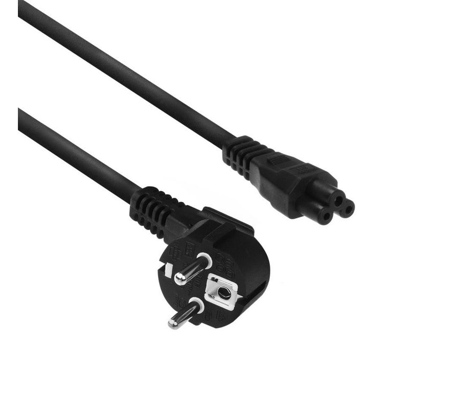 AC3310 | Elektriciteitssnoer | 2 Meter | CEE7/7 naar C5 Stekker (3-Pin) | Zwart