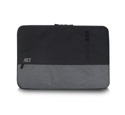 ACT AC8545 notebooktas 39,6 cm (15.6") Opbergmap/sleeve Zwart, Grijs