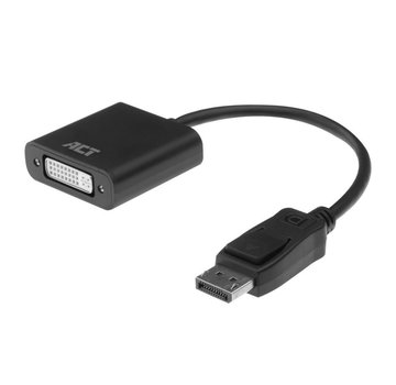 ACT AC7510 video kabel adapter 0,15 m DisplayPort DVI-D Zwart