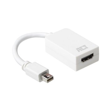 ACT AC7525 video kabel adapter 0,15 m Mini DisplayPort HDMI Type A (Standaard) Wit