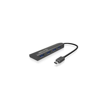 ACT AC6405 interface hub USB 3.2 Gen 1 (3.1 Gen 1) Type-C 5000 Mbit/s Zwart