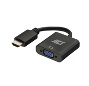 ACT AC7535 video kabel adapter 0,23 m HDMI Type A (Standaard) VGA (D-Sub) Zwart