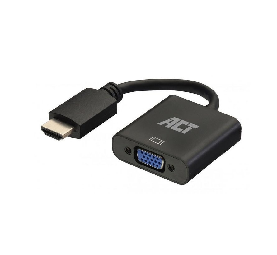 AC7535 video kabel adapter 0,23 m HDMI Type A (Standaard) VGA (D-Sub) Zwart