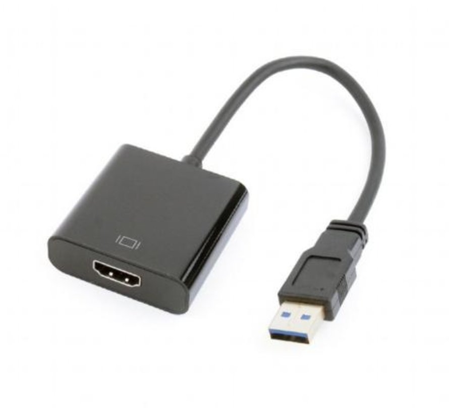 A-USB3-HDMI-02 USB grafische adapter 1920 x 1080 Pixels Zwart