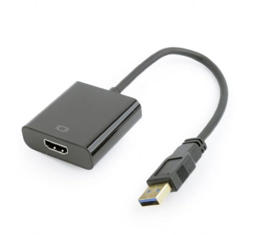 grafische adapter | USB naar HDMI | 1920 x 1080 pixels | Zwart | A-USB3-HDMI-02