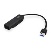 ACT AC1510 tussenstuk voor kabels SATA USB Type-A Zwart