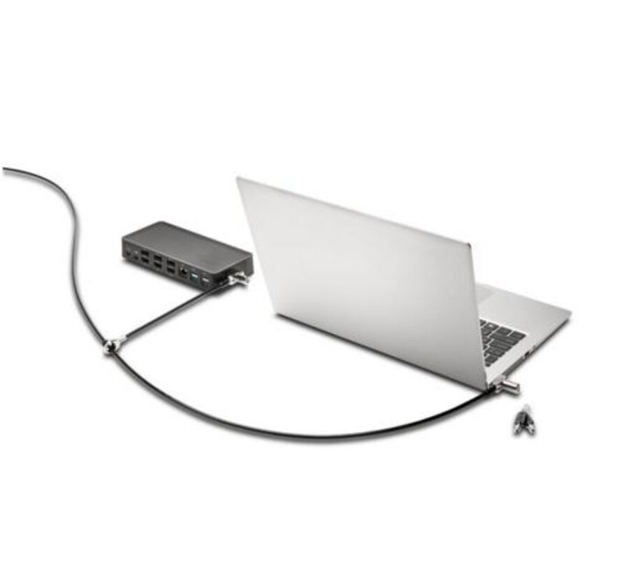kabelslot | Universeel | 3-in-1 | Met sleutel | Dubbele slothoofden | K63380WW